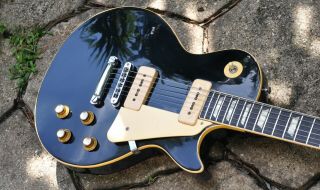 1977 Vintage Gibson Les Paul Deluxe - Standard Pro Ebony Black 1970s Custom