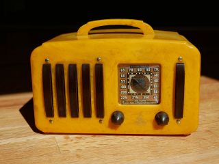 Catalin Radio Emerson Artdeco Art Deco Bakelite Vintage Tube Ep 375 5,  1