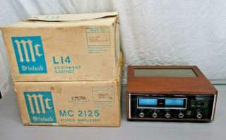 Incredible Vintage Mcintosh Mc2125 Stereo Power Amplifier,  Mcintosh Box 1 Owner