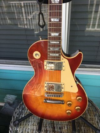Vintage 1988 Gibson Les Paul Standard Cherry Sunburst In Ec