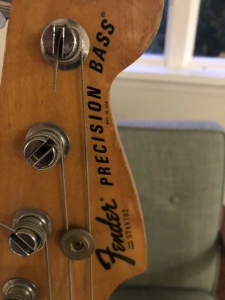 Vintage 1978 Fender Precision Bass with Hard Case 2