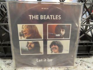 The Beatles Let It Be - 20th Anniversary Picture Disc 7 " Vinyl 1990 Rare Limited