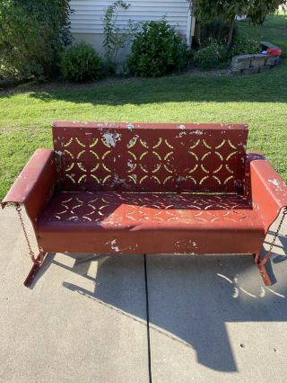 Vintage Co Metal Porch Glider 1950 Ask Me About Delivery