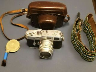 1954 Vintage Leica M3 Double Stroke Rangefinder Camera 731551 W/case,  Lens