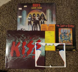 Kiss Love Gun Vinyl Lp Record Album Casablanca 1977 Press W Inner Card In Shrink