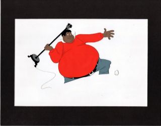 Fat Albert & The Gang Production Animation Cel And Drawing Filmation 1972 - 75 F8