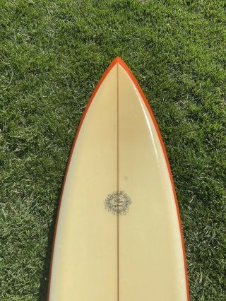 Vintage 1970 ' s Dick Brewer Surfboard 7’2 Surfing 3
