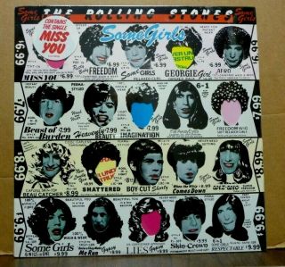 Rolling Stones Some Girls Factory 1978 Lp W/hype Sticker