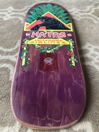1988 Natas Kaupas Panther SMA Santa Cruz NHS Vintage Skateboard Deck 2