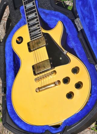 1979 Vintage Gibson Les Paul Custom White See - Thru Blonde Very 1970 