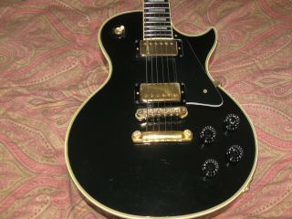 1979 Vintage Gibson Les Paul Custom Black Beauty With Case