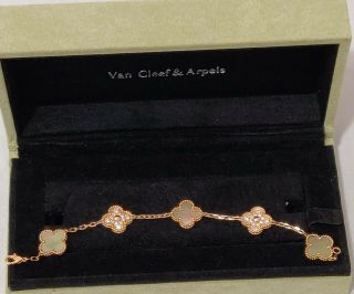 Van Cleef Arpels Vintage Alhambra Bracelet 5 Motifs