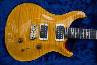 2018 Prs Custom 24 Artist Package Paul Reed Smith Vintage Yellow Ohsc Case Candy