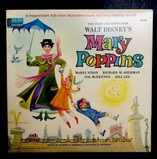 Walt Disney’s Mary Poppins 1964 The Story And Songs Of Mary Poppins Storybook Lp