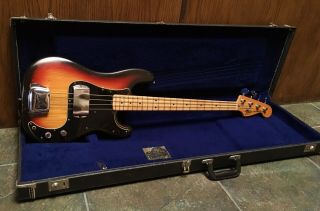 Vintage 1979 Fender Precision Bass W/ Case - 100 & Complete 1978 79 P
