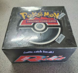 Pokemon 1st Edition Team Rocket Booster Box Factory Woc06175 Vintage