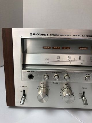 Vintage Pioneer SX - 1050 Stereo Receiver With Box Fully Serviced Perfect 3