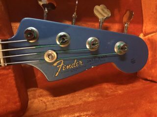 FENDER AMERICAN VINTAGE 1964 Jazz Bass LAKE PLACID All case candy 2