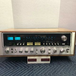 Sansui 9090db Vintage Stereo Receiver - Serviced - Cleaned - Wood Cabinet