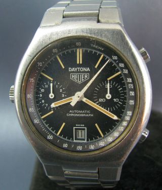 Vintage Heuer Daytona Automatic Chronograph Mens Watch 17J 1976 110 203B 2