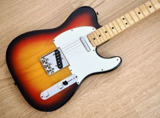 1974 Fender Telecaster Vintage Electric Guitar Sunburst Ash Body W/ohc