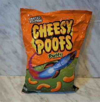 Limited Edition South Park " Cheesy Poofs " Puffs.  Frito Lay 2011 Rare Collectible