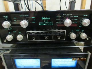 Vintage Mcintosh C28 Solid State Stereo Preamplifier,  Box And More