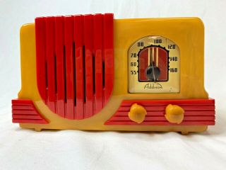 Vintage Addison Catalin Bakelite Radio Model 2b R5a1 - Powers Up No Sound