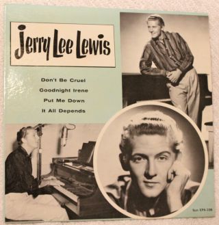 Sun Ep - 108 Jerry Lee Lewis Cover Only No Record Orig From 1957