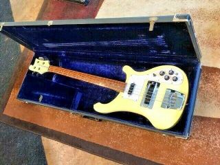 Rickenbacker 4001 Vintage Electric Bass Guitar With Case,  May 1980