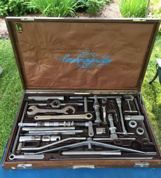 Vintage 1984 Campagnolo Tool Kit Master Frame Building Tool Kit In Wooden Box
