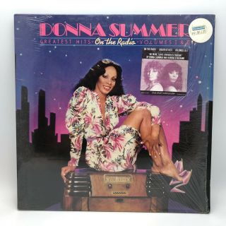 Donna Summer ‎On The Radio Vinyl Double LP Record in Shrink w/ Hype & Poster NM 2
