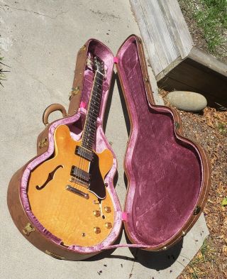 Gibson 1959 Es335 - Tdn Vintage Natural Custom Shop Es - 335 Guitar Dot