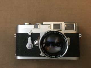 Vintage Leica M3 Single Stroke Camera 50mm F1.  5 Lens With