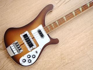 1978 Rickenbacker 4001 Vintage Electric Bass Walnut,  Montezuma Brown 4003