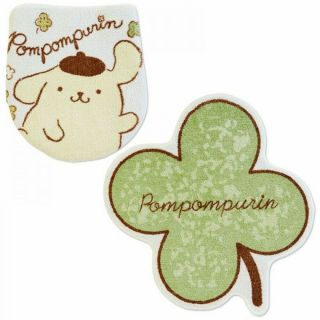 Pompompurin Sanrio Toilet Lid Cover & Mat Set Sanitary Goods Limited Japan 398