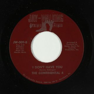 Northern Soul 45 - Continental 4 - The Way I Love You - Jay - Walking - VG,  mp3 2
