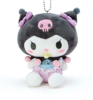 Only One Japan Sanrio My Melody Kuromi Baby Key Holder Plush Doll