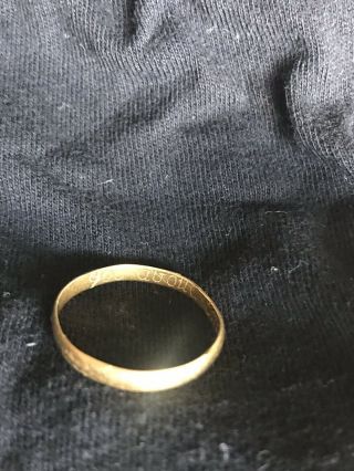 Antique 18th Century Gold Posy Ring