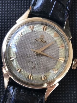 Vintage Omega Constellation Pie Pan Cal 501 Ref 2852 Textured Dial Watch