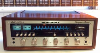 Vintage Marantz 2250b Stereo Receiver W/ Wood Case Fully Sounds Great