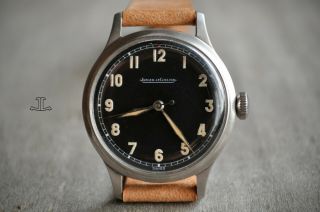 Rare Vintage Chronometer Jaeger Lecoultre Black Dial Cal.  P478,  Military Watch