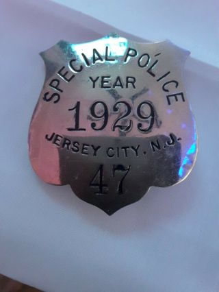 1929 Jersey Special Police Rare Orig Antique Obsolete Vintage