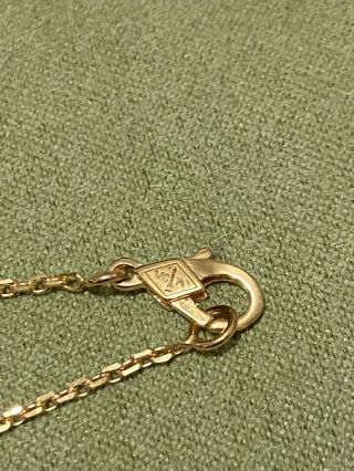Authentic Van Cleef & Arpels Vintage Alhambra MOP 18k Yellow Gold Necklace 2