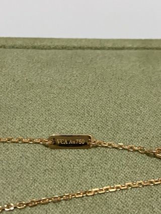 Authentic Van Cleef & Arpels Vintage Alhambra MOP 18k Yellow Gold Necklace 3
