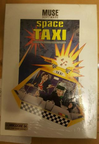 Rare Vintage Commodore 64 Space Taxi Game Software