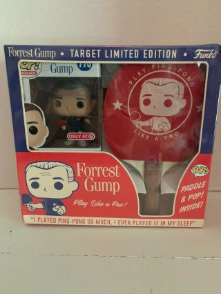 Funko Forrest Gump Pop And Ping Pong Paddle Set Limited Edition Target Exclusive