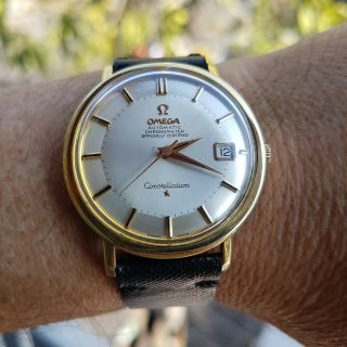 Vintage Omega Constellation Pie Pan,  Cal 561,  Gold & Steel For Men´s Circa 1966