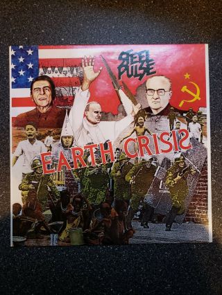 Steel Pulse - Earth Crisis - 1984 Elektra Records Reggae Vinyl Lp
