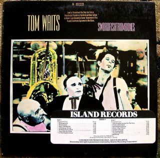 Tom Waits Swordfishtrombones 1983 90095 Promo Stamped Vinyl Lp Nm/vg